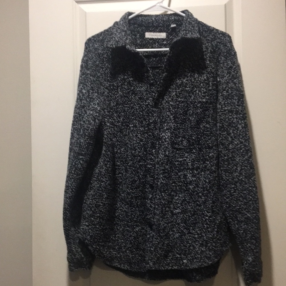Urban Outfitters Standard Cloth knit ButtonDown Boucle Heather Sweater Shacket M